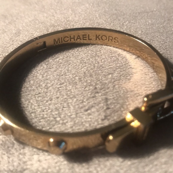 Michael Kors Gold Tone Clasp Bracelet - Picture 3 of 7